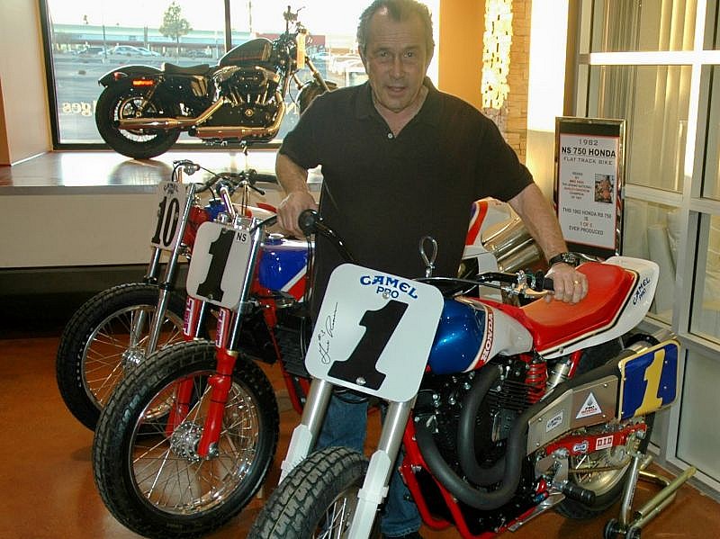 Gene Romero y la Honda XR 750
