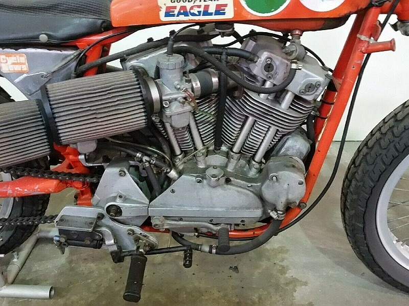 Harley-Davdison XR750 de 1972 - filtro