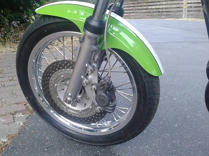 Kawasaki H1R Tribute de 1972 - freno delantero