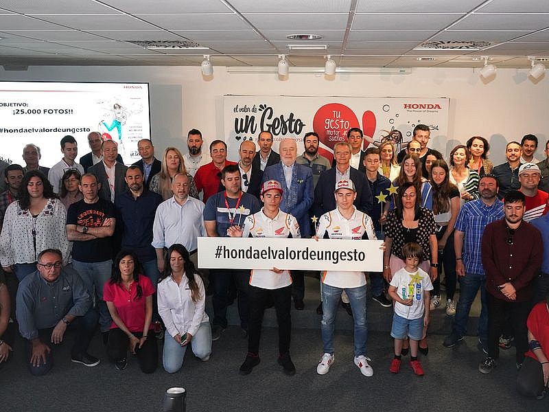 Por cada foto, Honda donará un euro a la fundación
