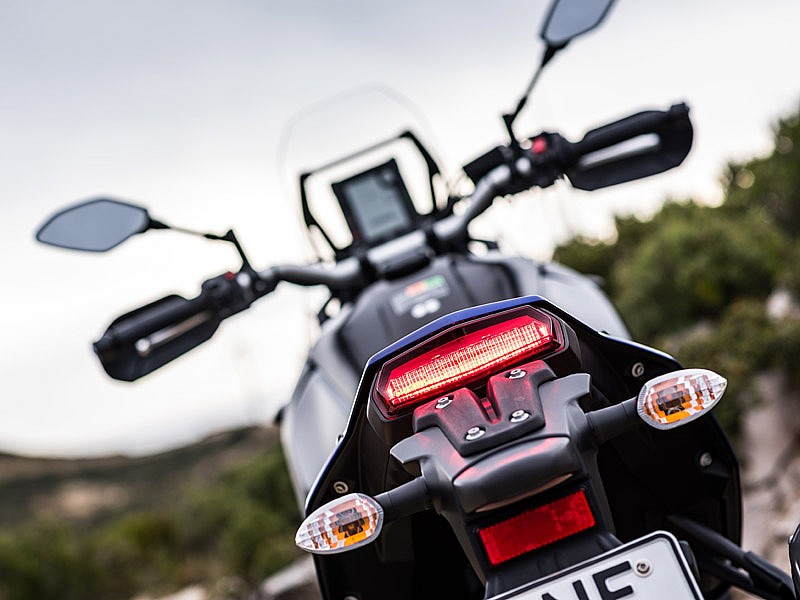 Trasera de la Yamaha Ténéré 700
