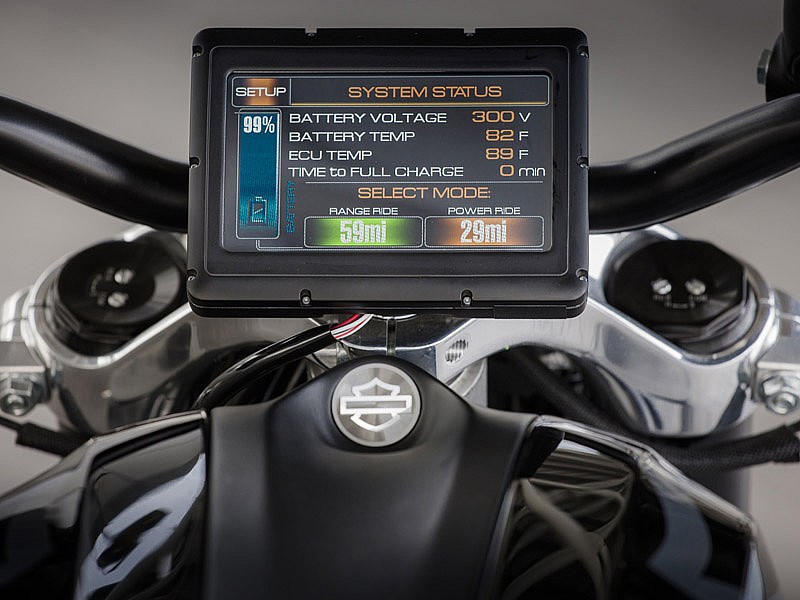 Harley-Davidson LiveWire - pantalla