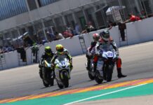 Cuatro pilotos lucharon por la victoria en Supersport