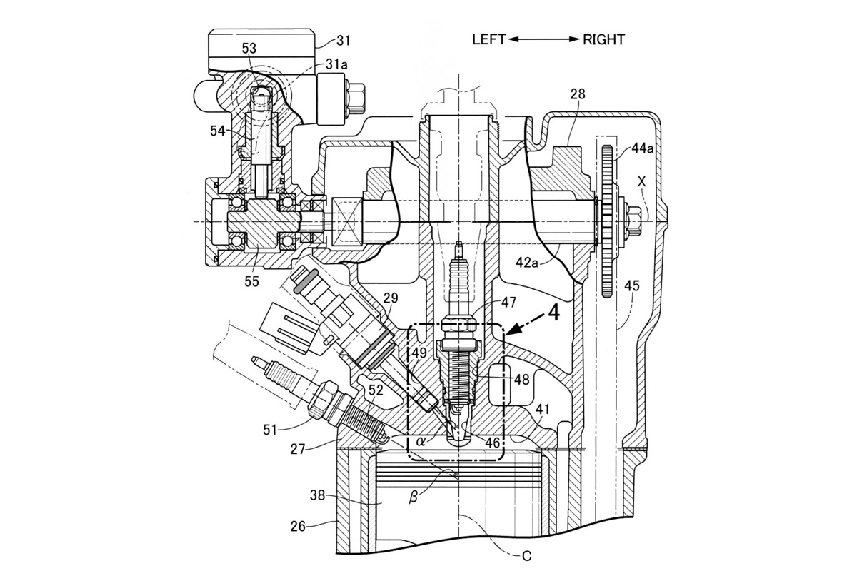Patente Honda inyección directa
