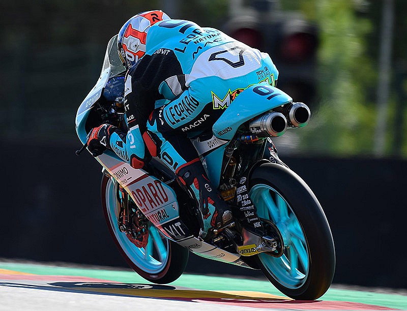 Marcos Ramírez, tercero en parrilla en el GP de Alemania Moto3 2019