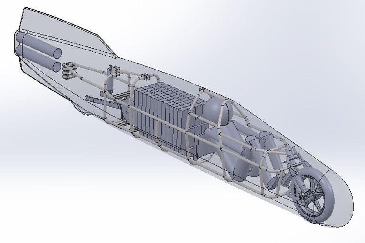 Diseño de la Streamliner eléctrica de Shea Nyquist