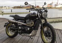 La Triumph Street SCR 900 'British Pride' cuesta 13.500 €