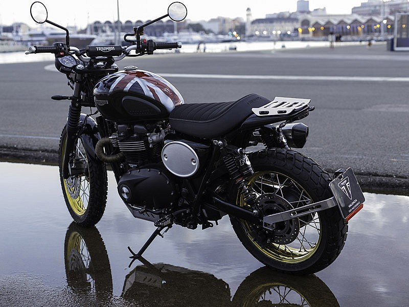 Lateral izquierdo de la Triumph 'British Pride'