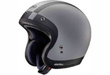 Casco jet retro Arai Freeway Classic negro-gris
