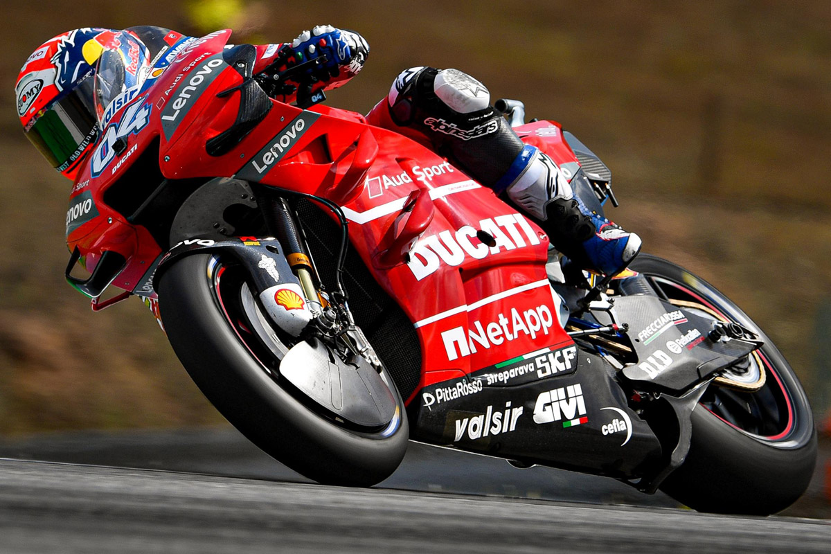 Andrea Dovizioso segundo en el GP de la República Checa Brno MotoGP 2019