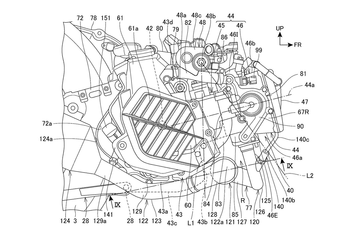 Motor Honda PCX/SH125i 2020 - radiador