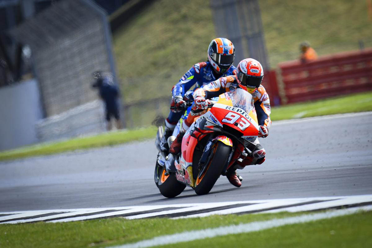 Márquez está más cómodo liderando las carreras