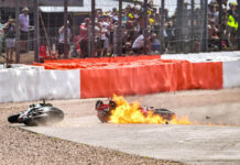 Caída de Dovizioso y Quartararo en Silverstone