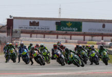 Salida de la carrera de SBK en Albacete