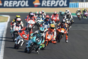 La carrera de Moto3 estuvo competida