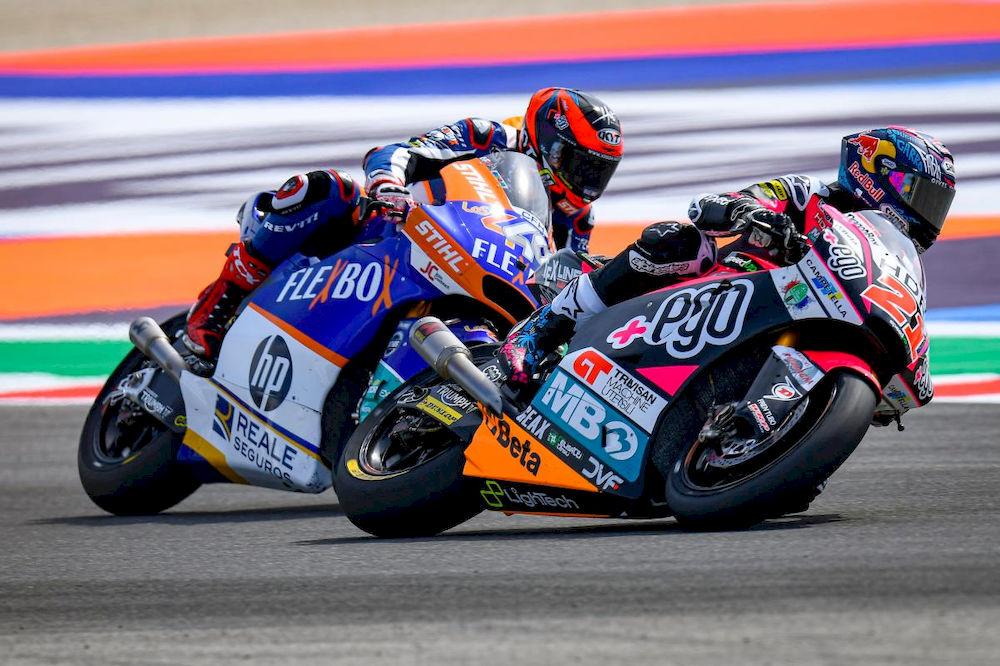 Di Giannantonio y Augusto Fernández (GP San Marino Moto2)