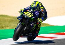 Rossi ha protagonizado uno de los momentos de la sesión