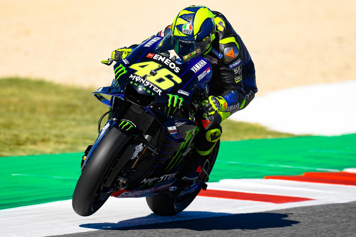 Rossi ha protagonizado uno de los momentos de la sesión