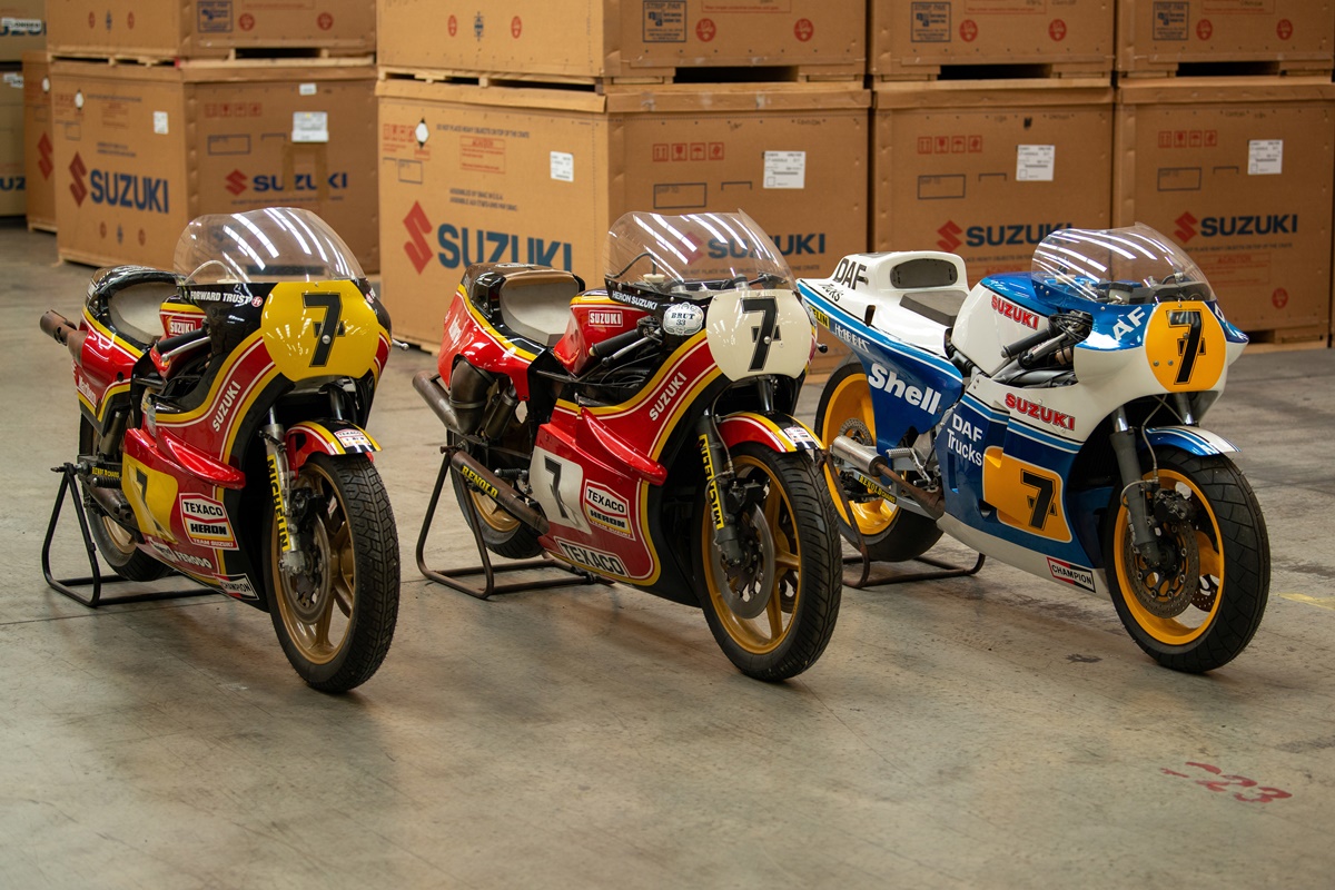 Tres ex motos de Barry Sheene