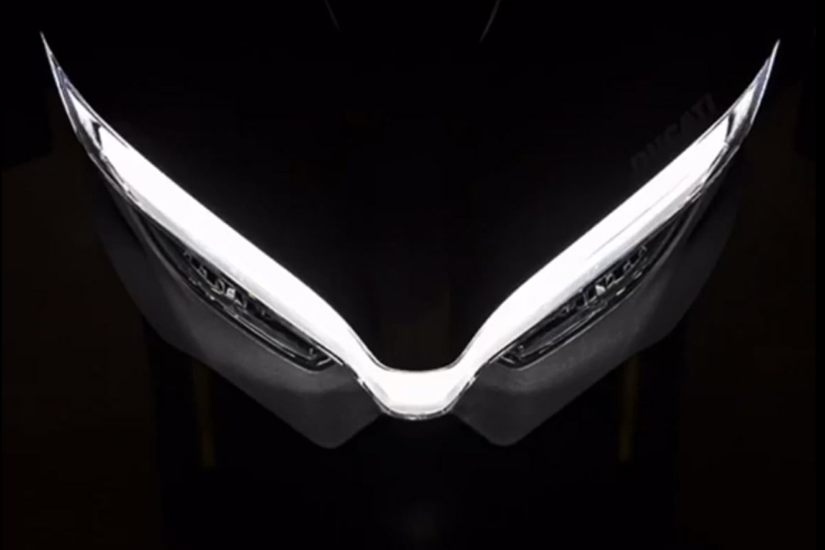 Optica frontal de la Ducati Streetfighter V4 2020