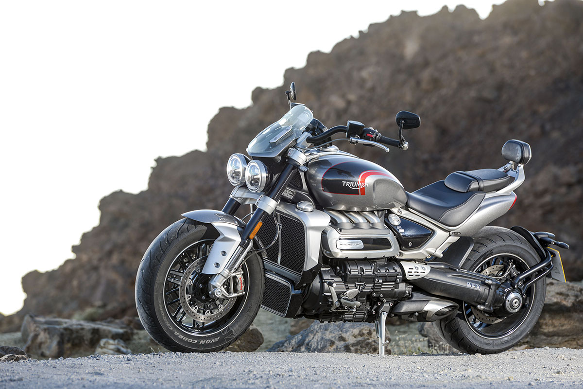 Imponente estampa de la Triumph Rocket 3 GT