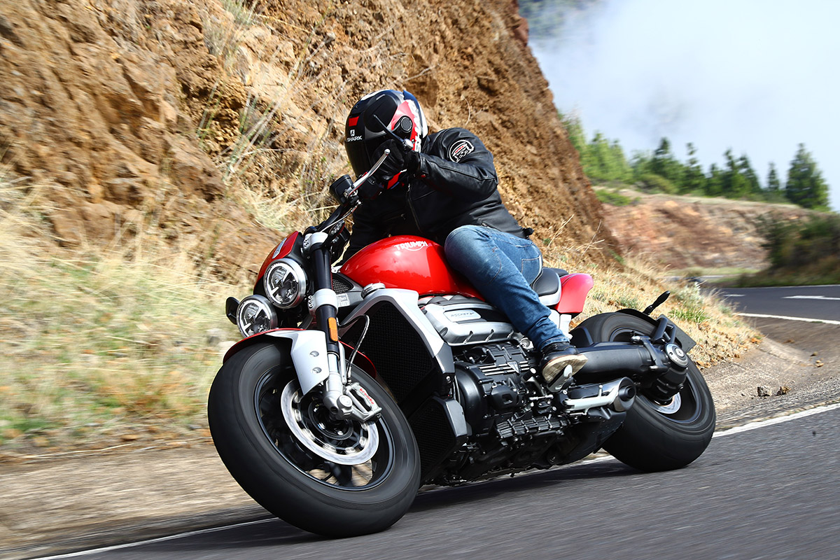 La Triumph Rocket 3 R dispone de cuatro modos de conducción