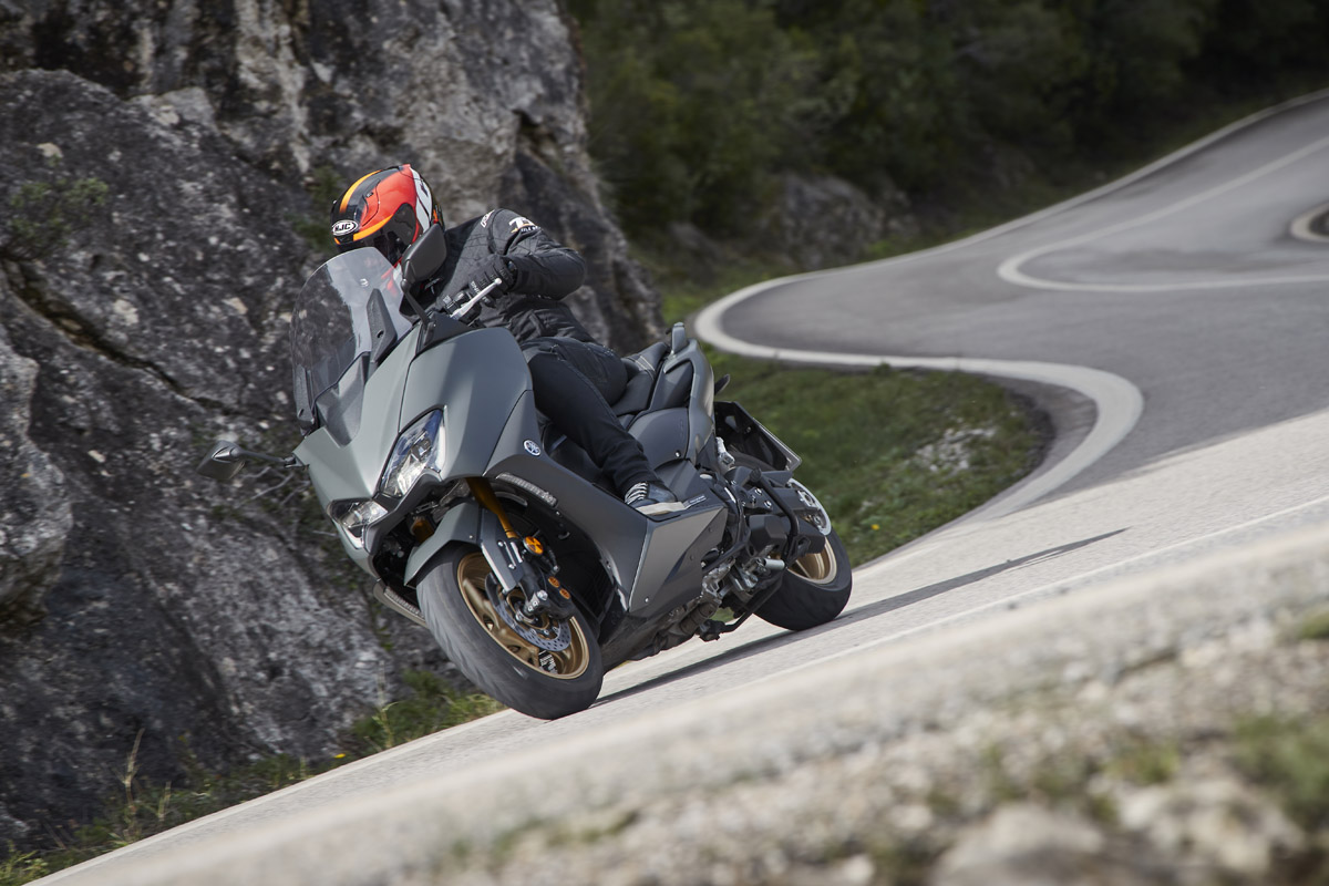 El aumento de cilindrada a 562 cc es la principal novedad del Yamaha TMAX 2020