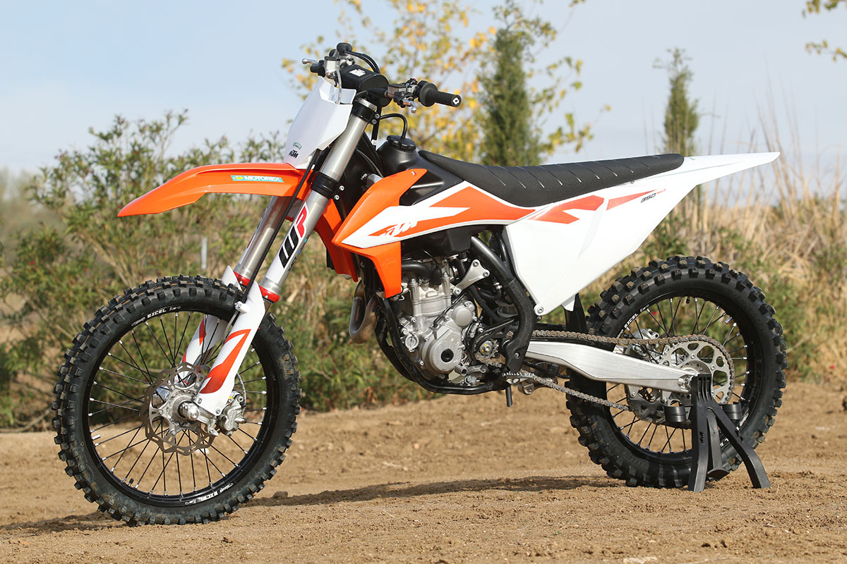 KTM 350 SX-F 2020: lateral izquierdo