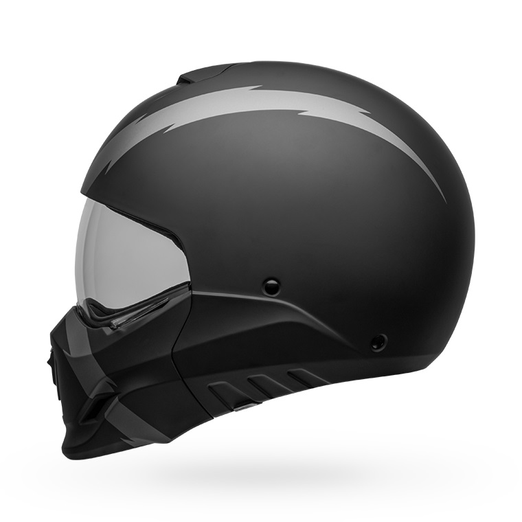 bell-broozer-modular-street-motorcycle-helmet-arc-matte-black-gray-left