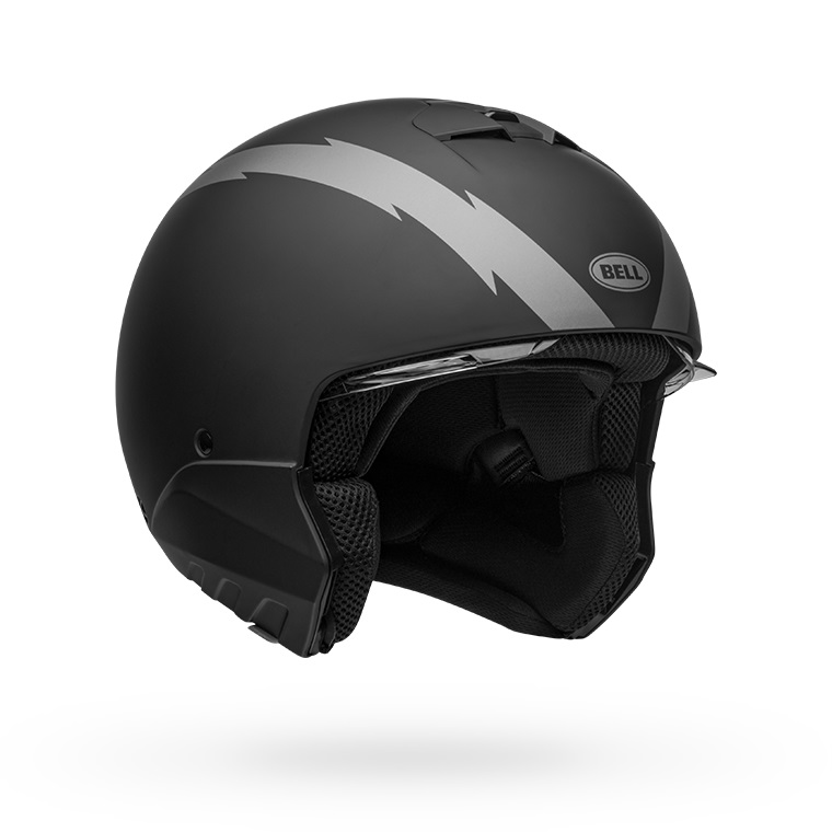 bell-broozer-modular-street-motorcycle-helmet-arc-matte-black-gray-no-chin-bar-front-right