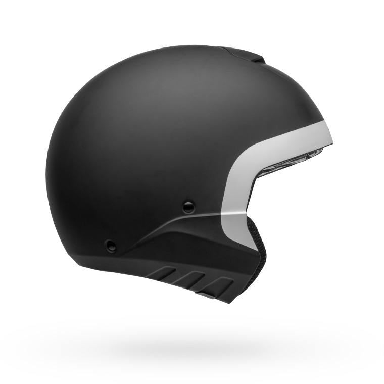 bell-broozer-modular-street-motorcycle-helmet-cranium-matte-black-white-no-chin-bar-right