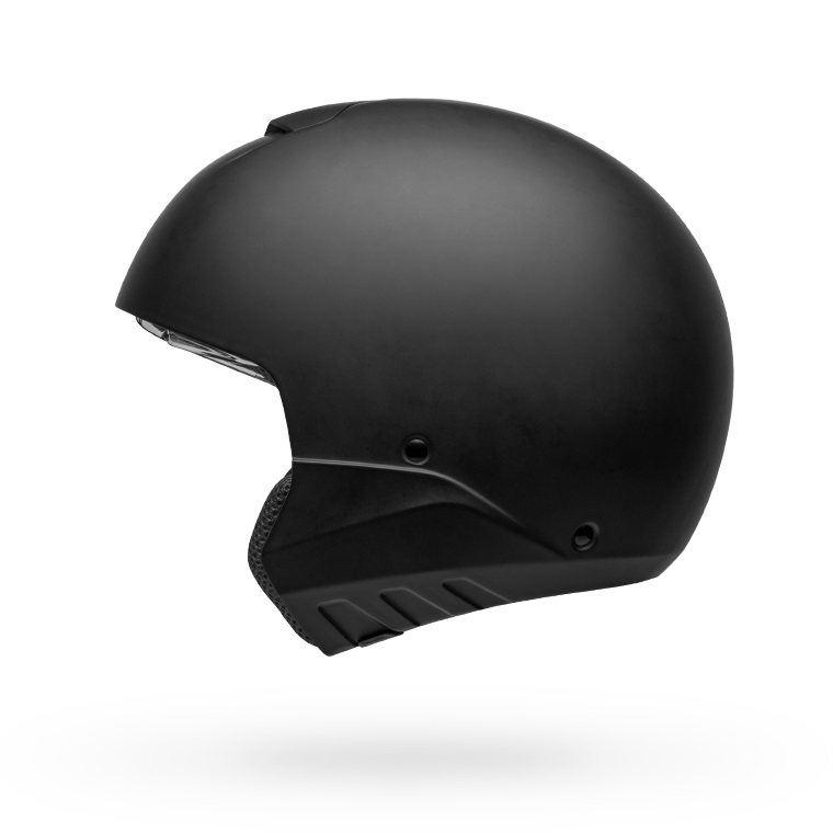 bell-broozer-modular-street-motorcycle-helmet-matte-black-no-chin-bar-left