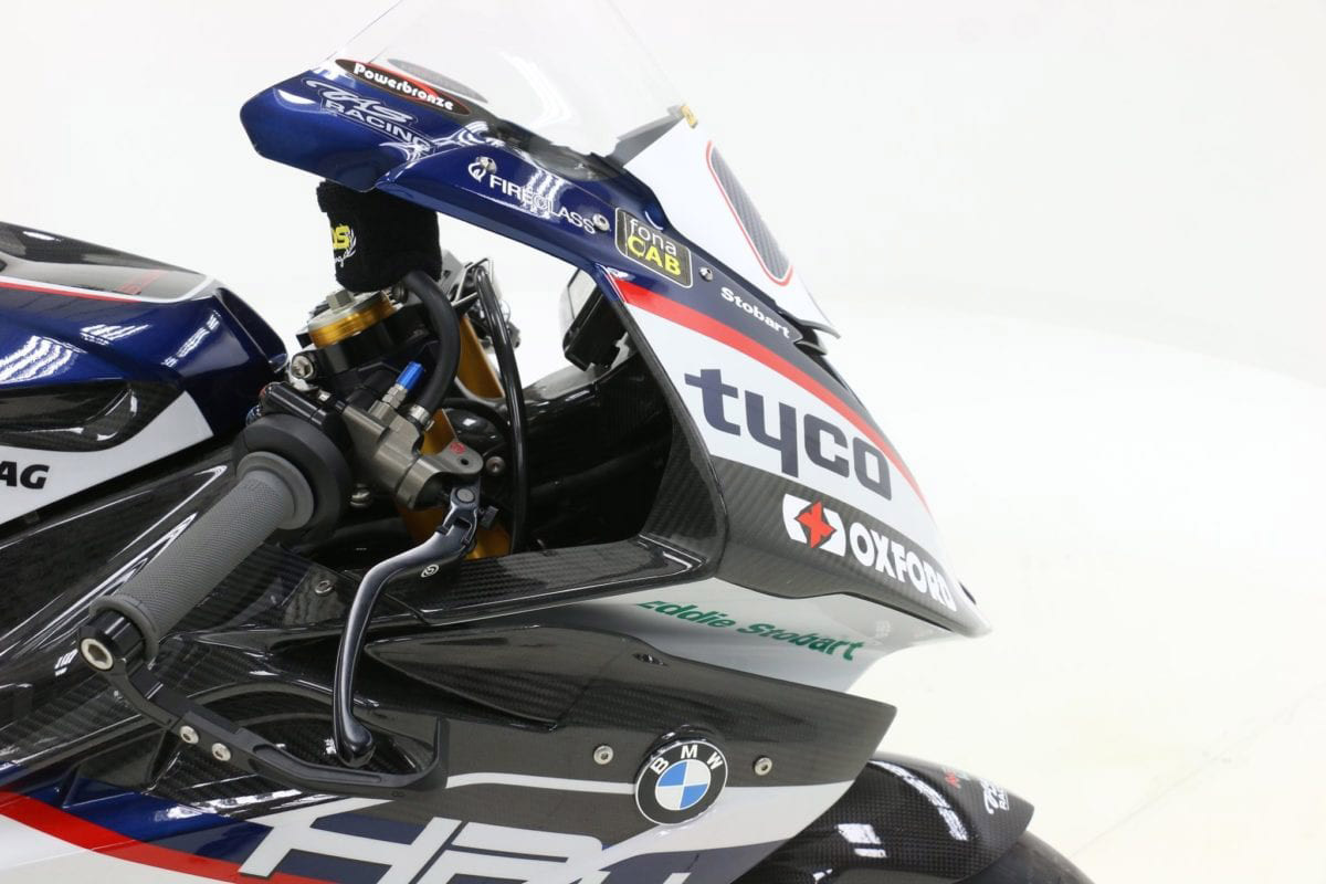 Frontal de la BMW HP4 Race Michael Dunlop