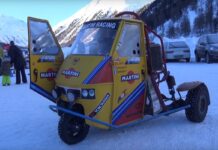 Ape con motor Triumph 675cc de Francesco Guerrini