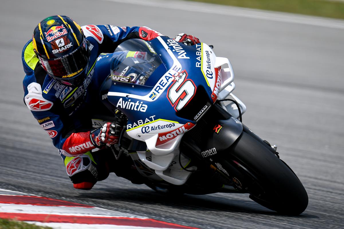Johann Zarco en los Test de Sepang