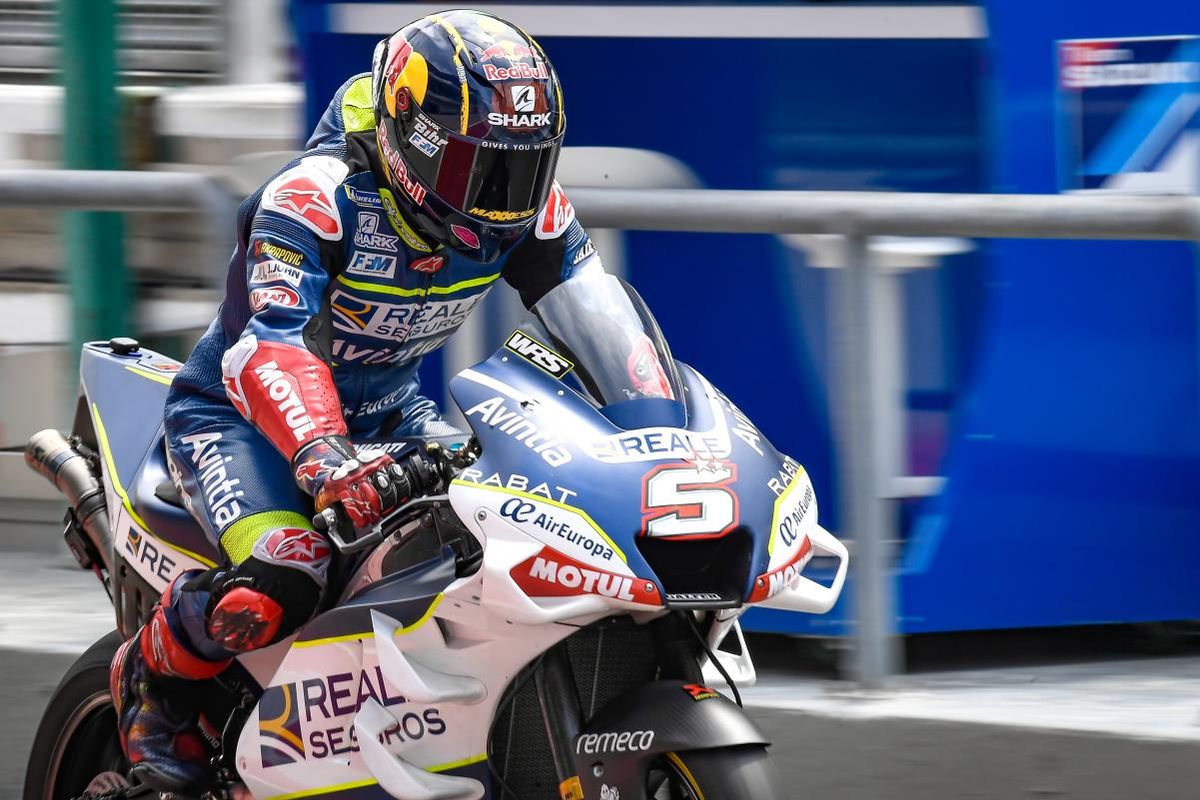 Johann Zarco en los Test de Sepang