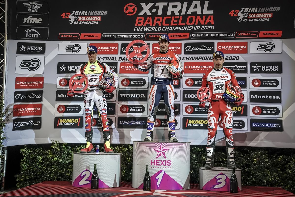 Podio X-Trial de Barcelona