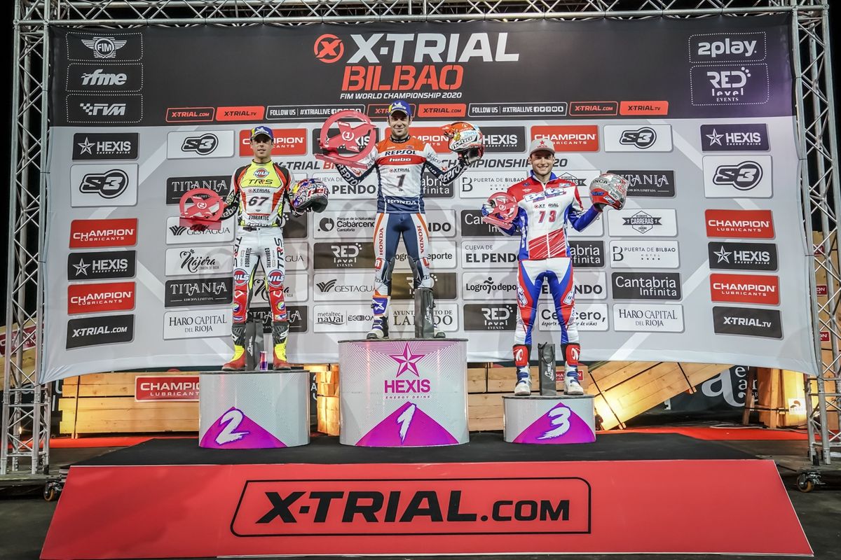 Podio X-Trial de Bilbao 2020
