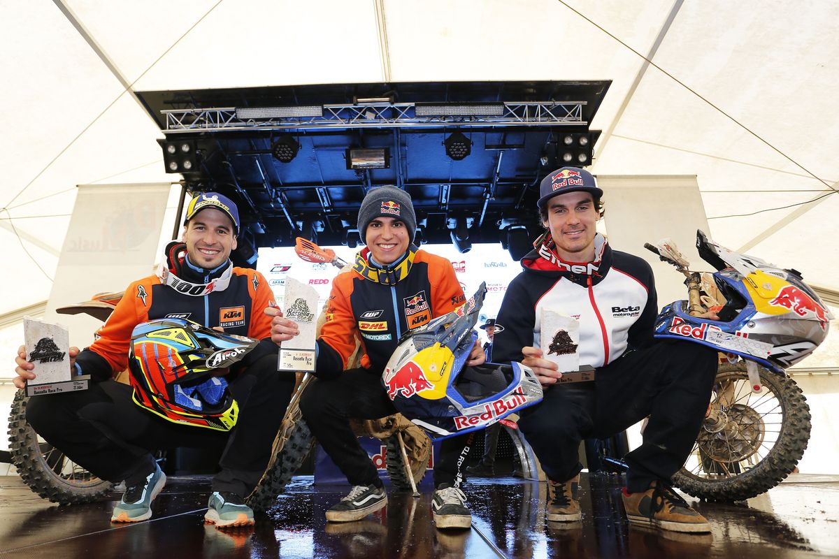 Podio categoría Pro Bassella Race 1