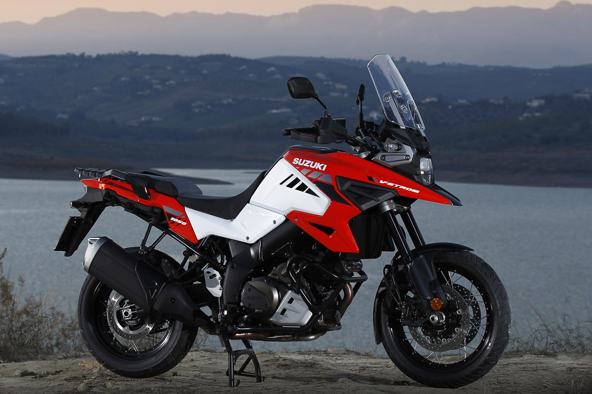 Suzuki V-Strom 1050 XT 2020 "Heritage Edition" en blanco/naranja