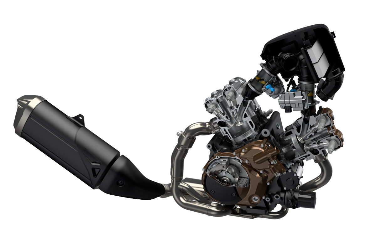 Motor-escape de la Suzuki V-Strom 1050 XT 2020
