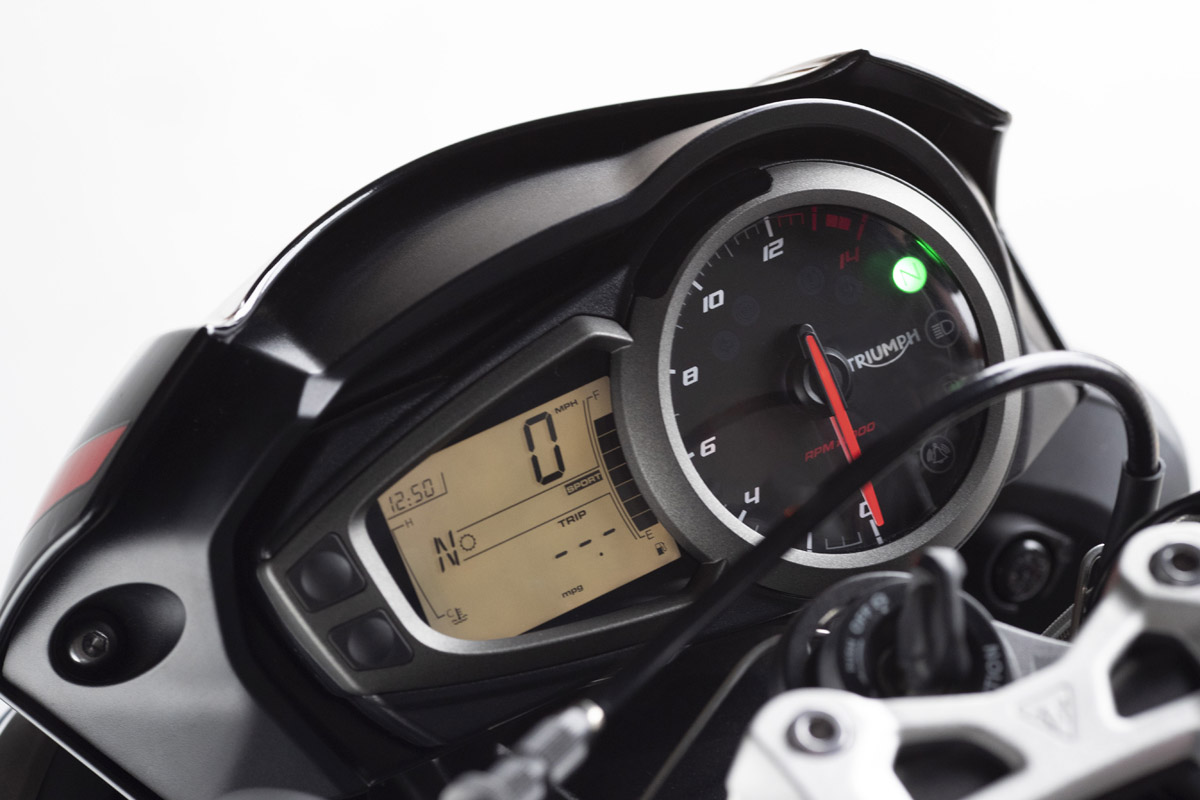 Instrumentación de la Triumph Street Triple R 2020