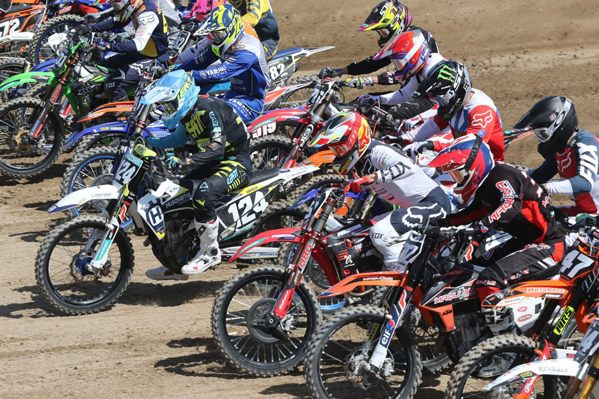 En nacional de motocross también se ve afectado