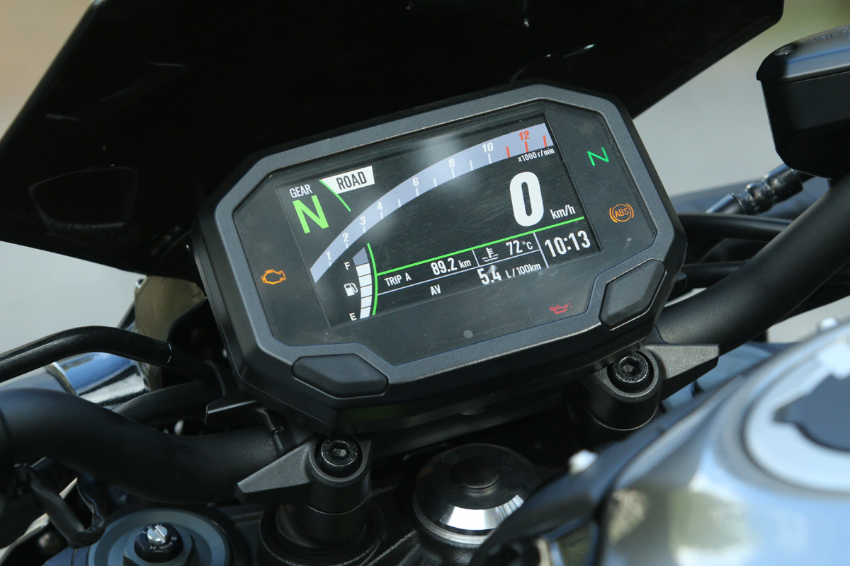 Instrumentación TFT a color para la Kawasaki Z900 2020
