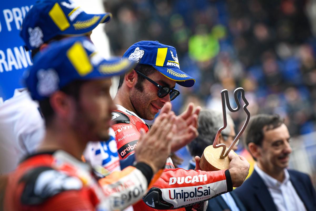 Podio del GP de Francia de 2019