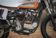 Motor V-Twin de aluminio y 100 CV para la Harley-Davidson XR750