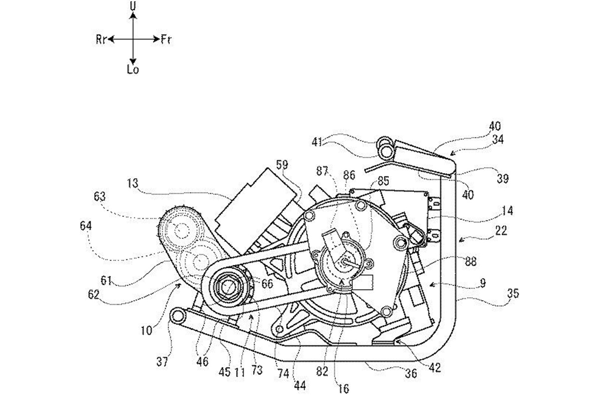 Patente de Suzuki para una moto eléctrica