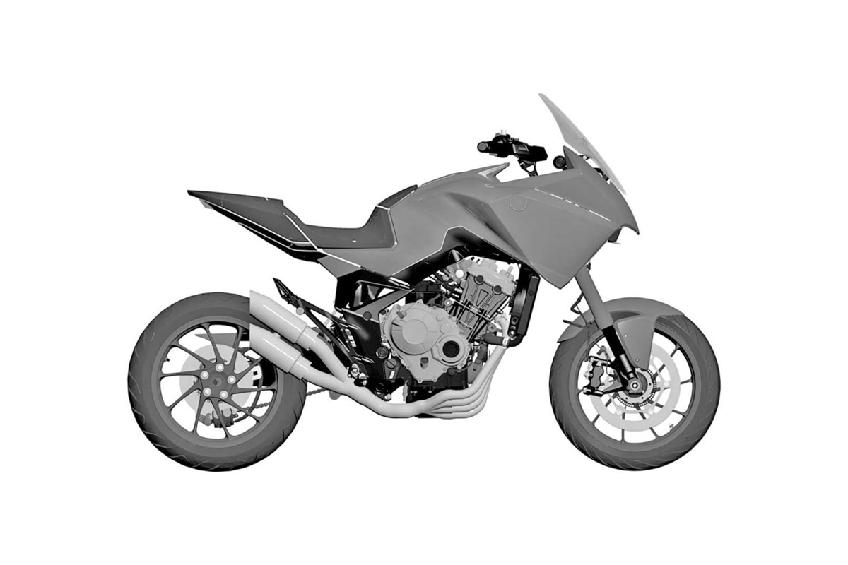 Patente Honda CB650X - CB4X Concept