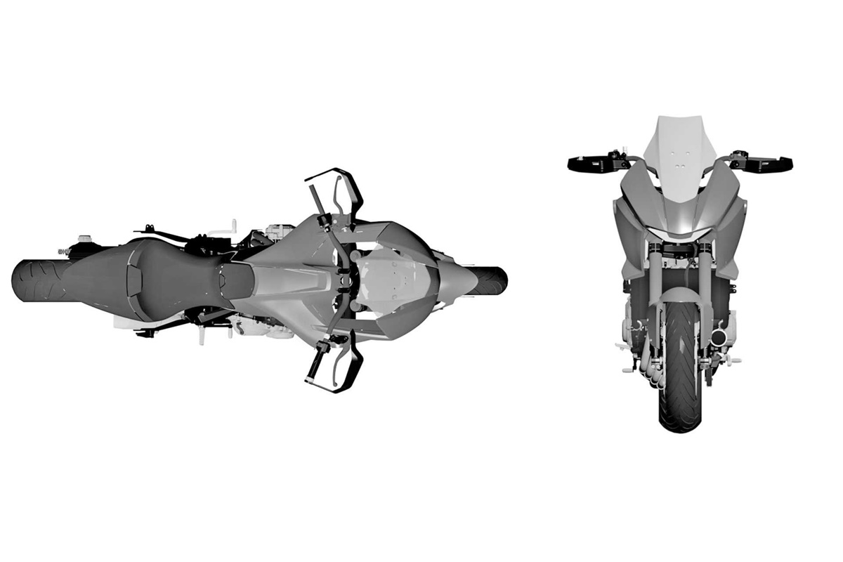 Patente Honda CB650X - CB4X Concept
