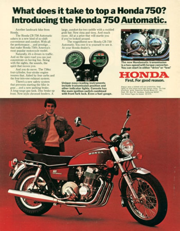 Catálogo de Honda CB750A